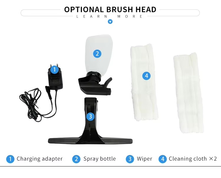 Jinshun KS-5539 Electric Handheld Window Cleaner with Wider Coverage