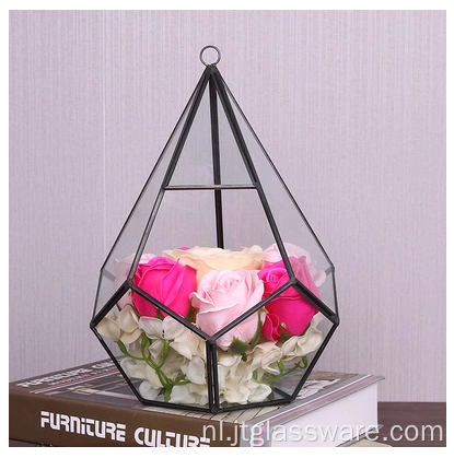 Hot Selling Diamantvorm Glas Planten Terrarium Geometrisch