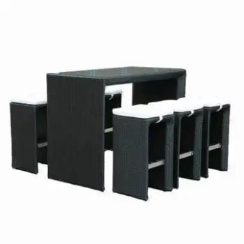 Outdoor rattan bar set with TUV approval