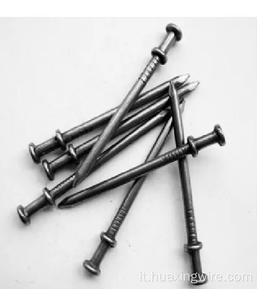 Chiodo duplex zincato