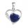 Lapis Lazuli Love Heart Birthstone Pendant Gemstone Necklaces for Women