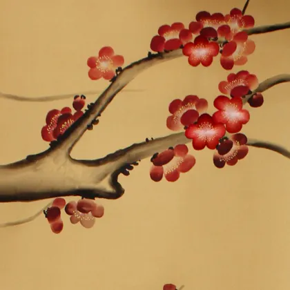 Flower and bird Silk surface material wallpaper