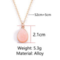 Perles de résine transparentes de couleur unique pendentif goutte pour collier mode grappe douce collier pendentif pour la fabrication de bijoux à bricoler soi-même