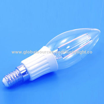 220V E14 2W Non-dimmable LED Chandelier Light Bulb with 4,000 to 5,000K Natural White CCT