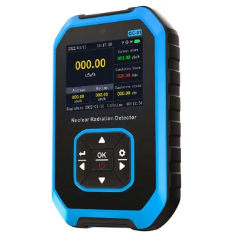 High-Sensitivity Blue Color Nuclear Radiation Detector for Real-Time X-ray and Marb Monitoring