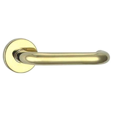 Tube Stainless Steel Door Lever Handle, 304 or 201 SS Grade, Round Rose, SS or PSS Finish