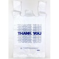 Gusset Garbage Rubbish T-Shirt Carrier LDPE HDPE PE Poly Smiley Face Shopping Bag