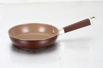 Very popular chocolate color forged aliminum fry pan / aluminum alloy