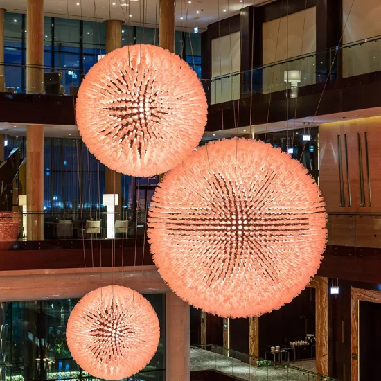 Customizable Modern Red Crystal Glass Chandelier