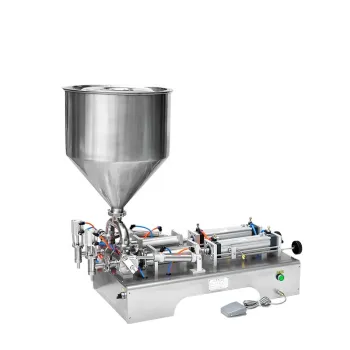 Small Scale Double Nozzle Curry Sauce Paste Filling Machine