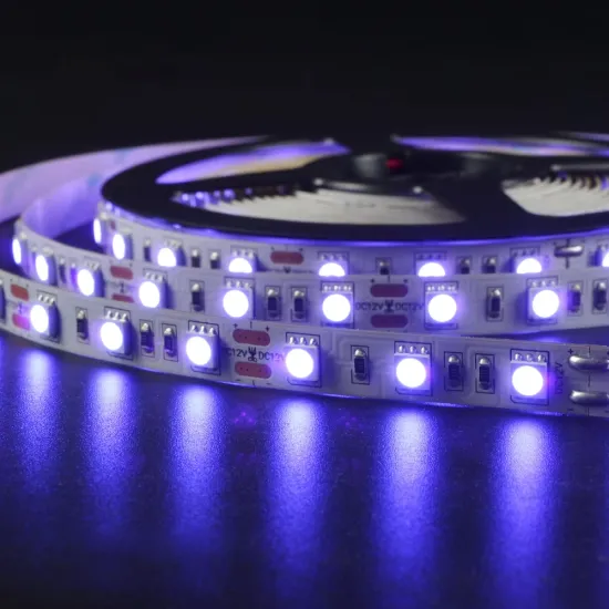 Customized High Quality SMD5050 UV LED Strip Light 60LEDs 395nm-400nm 12V/24V IP20