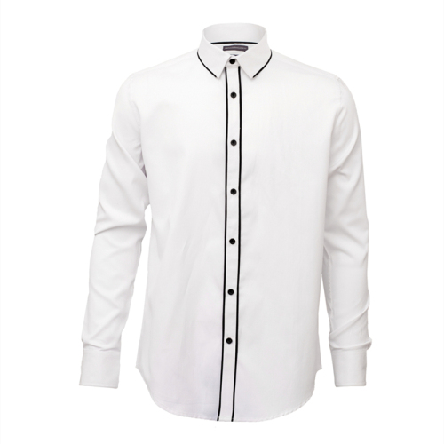 Casual Business Slim Fit Male Social Shirts