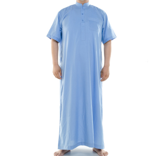 Daffa girou vestido islâmico de manga longa de poliéster