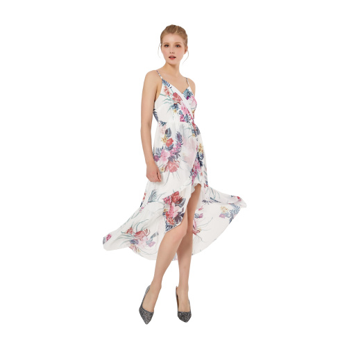 Play Around Midi Dress Crossover V Neckline