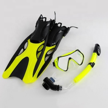 Custom OEM Silicon Scuba Diving Schnorchelmaske Set mit Flossen