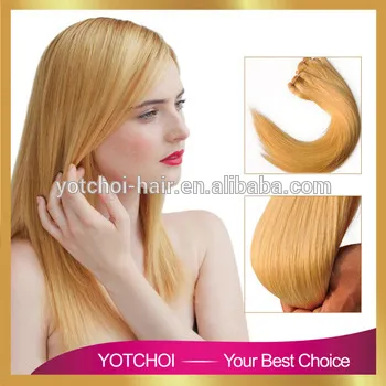 Top grade Yotchoi hair double drawn Russian human hair 7A grade blonde hair extension