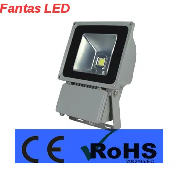 Square gray cob led floodlight 70w for outdoor