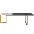 Table de salle à manger de cuisine moderne de luxe table rectangle