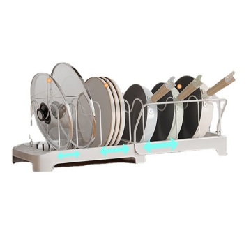 Expandable Cutting Board and Dish Storage Stand with 12 Compartments: A Space-Saving Kitchen Solution
