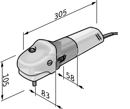 800W FLEX Variable Speed 1300~3900 RPM Angle Grinder