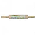 Kayu rolling pin dengan pemegang rotatable