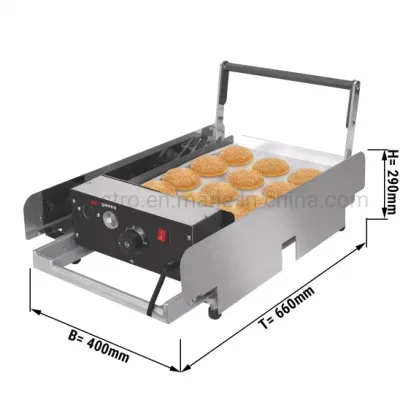 High quality Electric Hamburger Machines Hamburger Toaster / Electric Bun Toaster Bakery Equipment