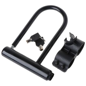 Universal Bike U Lock: MTB Bicycle, Motorcycle, and Scooter Anti-Theft Security Steel Chain with 2 Keys - Riding Accessories