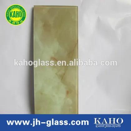 Guangzhou solar collector edge-polished Special Glass Blue Jade Glass fo flooring