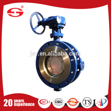 8 inch double flanged mental seat sanitary flange pneumatic actuator wcb Flange Connected Metal-seal butterfly valve