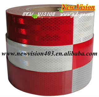 Traffic Safety High Visibility red&white reflector tape