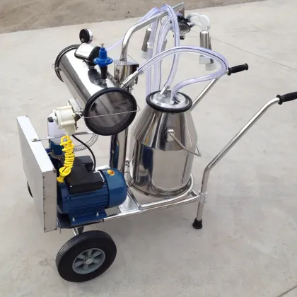 collecting milk milking machine with vacuum pump