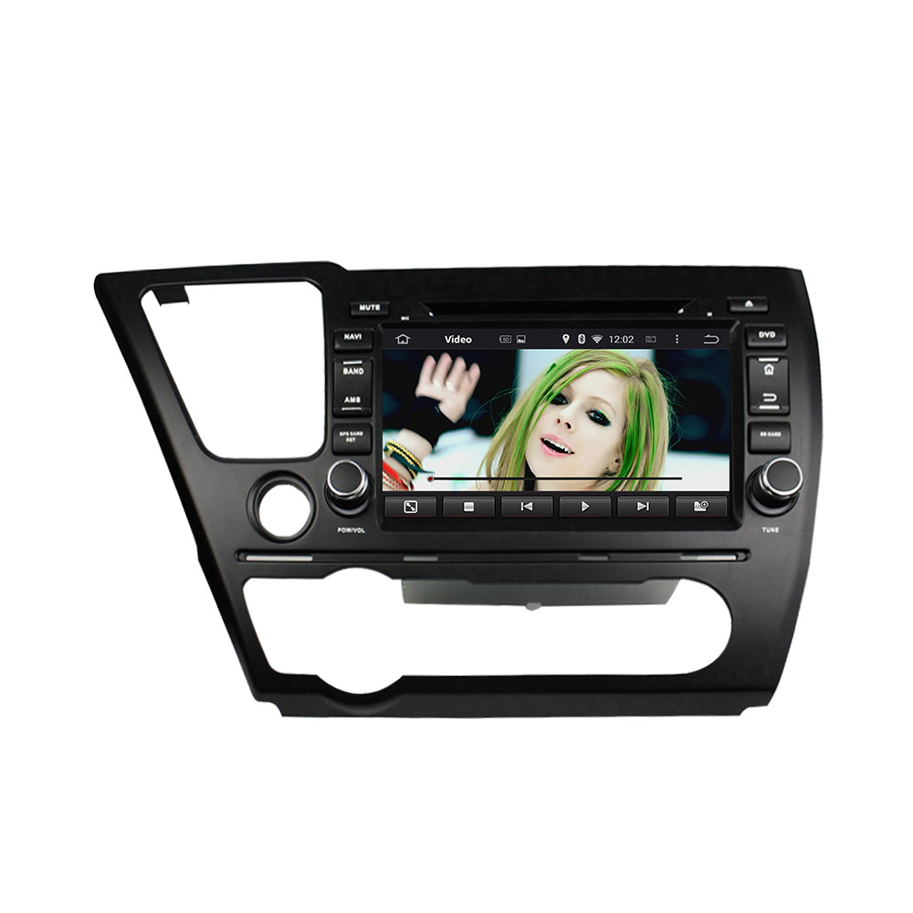 Civic 2014 Sedan car dvd player with 8 inch screen