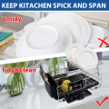 Alimentos grau 2Tier Dish Secying Rack Kitchen Organizer