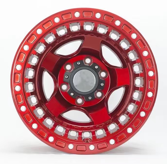 Candy Red 4x4 Ofroad Hubs