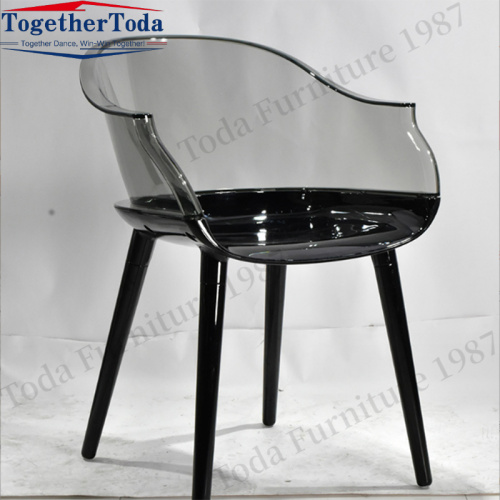 Acrylic transparent dining chair for hotel use