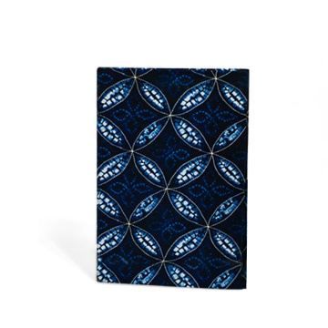 Cuaderno Tie-Dye índigo hecho a mano personalizable