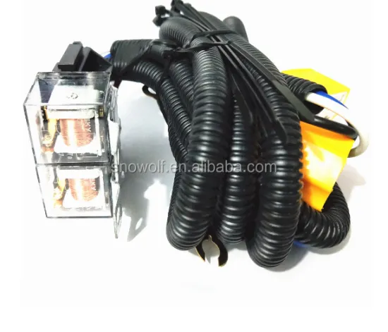 LED Headlight Relay Wiring Harness Kit - Dual Relay High Low Beam
