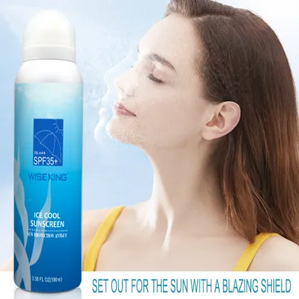 Wiseking Korean Sunscreen Spray Lotion SPF 50 Organic Mineral Tinted Sunscreen