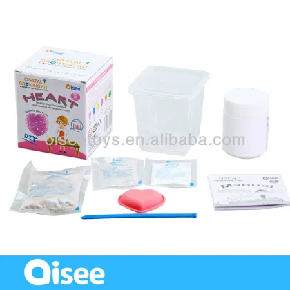 chinese children lovely diy science toys doll Crystal Heart