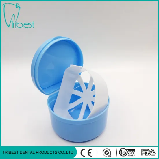 Plastic Colorful Semicircle Teeth Box With Basket