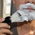 1Pc Mens Shaving Brush Boar Bristle Hair Straight Razor Shave Barber Face Cleaning Black Resin Handle Salon Tool Classic Gift