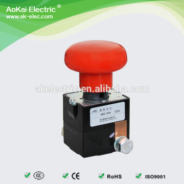 AED125A 125A 80V Push Button for Battery Powered Vehicles 1NO AOKAI Emergency Switch