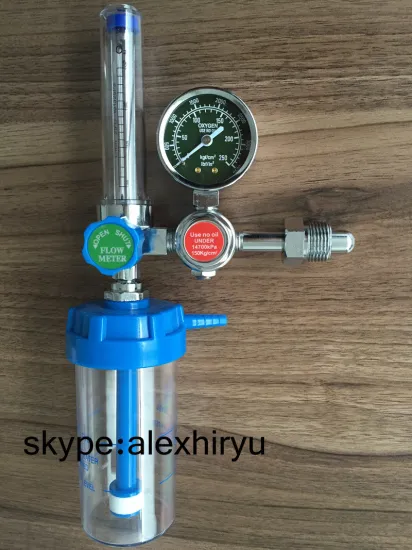 Pressure Reducer Oxygen Flow Regulator for Cylinder