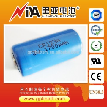 cr123a 3V 1700mAh +PTC limno2 battery
