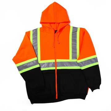HVP2183 Sales Fleece Jacket Quick-drying Safety Shirts Construction Reflective Clothes High Visibility Work Wear Safety Hoodie