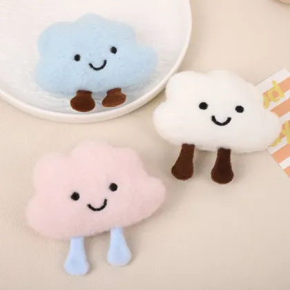 Cartoon Plush Cloud Keychain Accessories