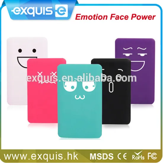 Exquis High Quality External Rechargeable Battery Ultra Thin Pocket Credit Card Power Bank