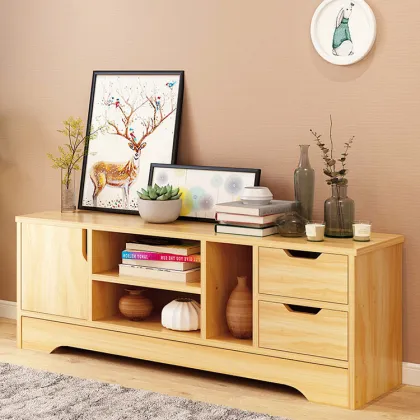 2021 Modern Wood LED TV Stand Furniture Cabinet