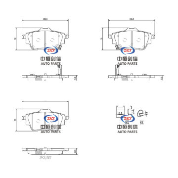 Pads bireega dambe ee Nissan Sylphy
