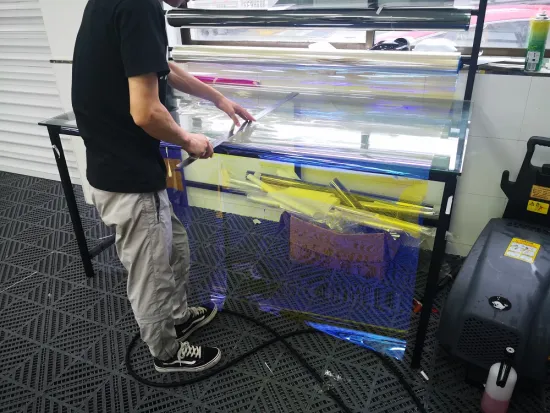 SUNICE 152X600CM Blue Chameleon Auto Car Window Tint Film Building Film Transmission 80% Front Side Back Windows UV Protection